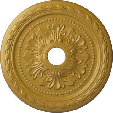 Palmetto Ceiling Medallion, Iridescent Gold