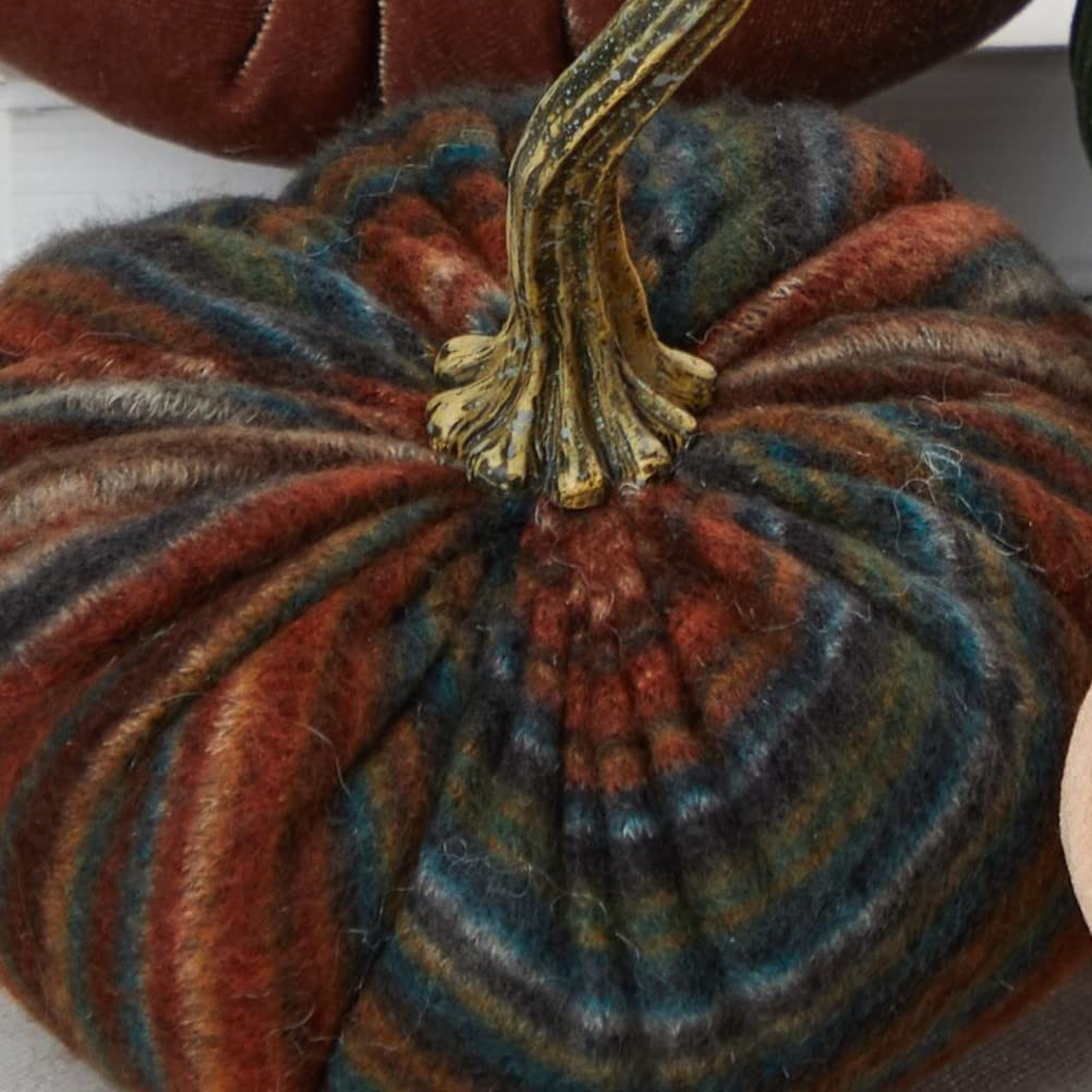 Striped Fleece Small Velvet Pumpkin (Striped Fleece)