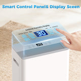 2500 sq.ft Dehumidifier for Home and Basement,Max 34 Pints Dehumidifier with Drain Hose,Ultra Quiet with Auto Defrost