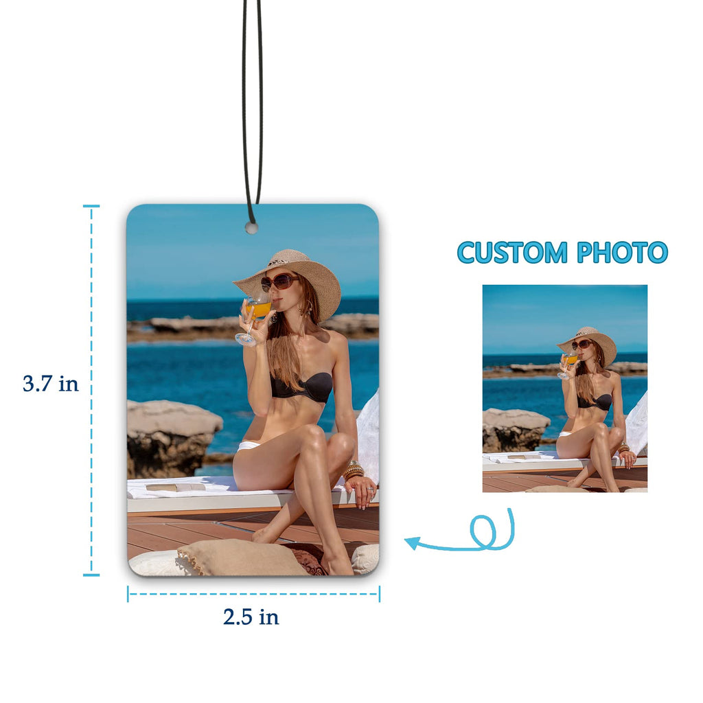 2PCS Custom Air Fresheners with Picture for Car