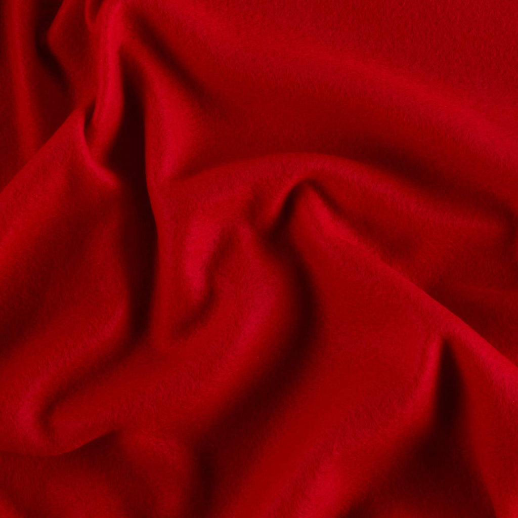 Polar Fleece Solid Red, Fabric by the Yard