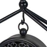 DESIGN 7.5'' x 10'' Mantel Clock Iron Tower Frame, Creative Bird Ornament Tabletop Clock