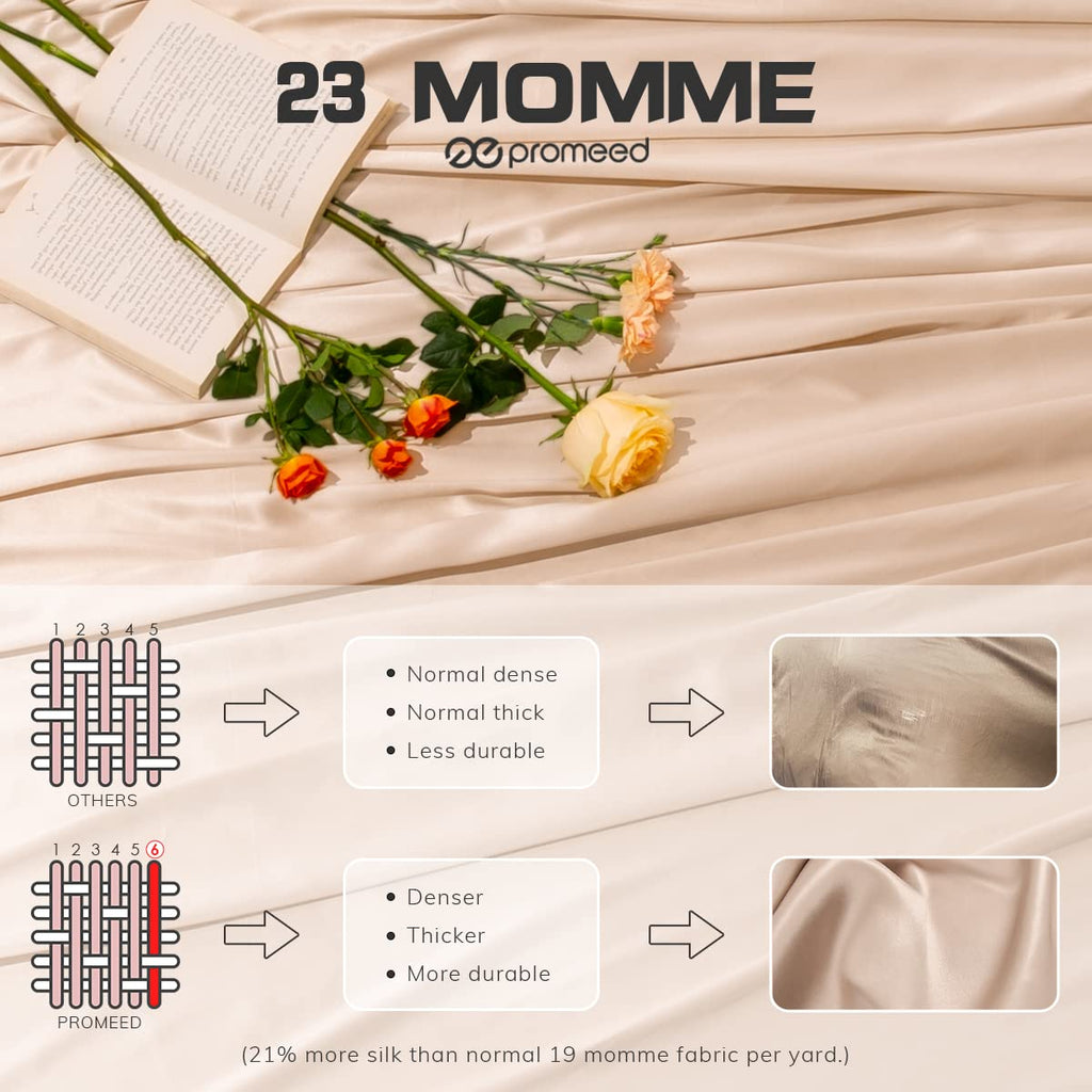100% Mulberry Silk Duvet Cover King, 23 Momme Grade 6A+ Silk