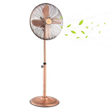 16" High-Velocity Metal Pedestal Fan with Adjustable Height