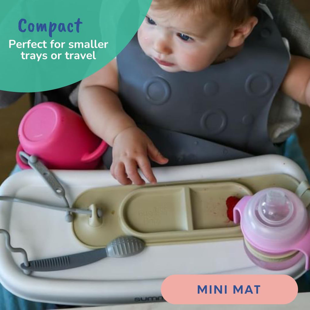 Essentials Bundle New Parent Starter Kit with Placemat (Pewter)