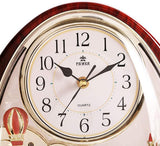 Table Clock,Desk Clock, Crystal Bells Musical Motion Rotating Pendulum Mantel Clock,for Home, Hotel, Library or Church Decor,Great Gift...
