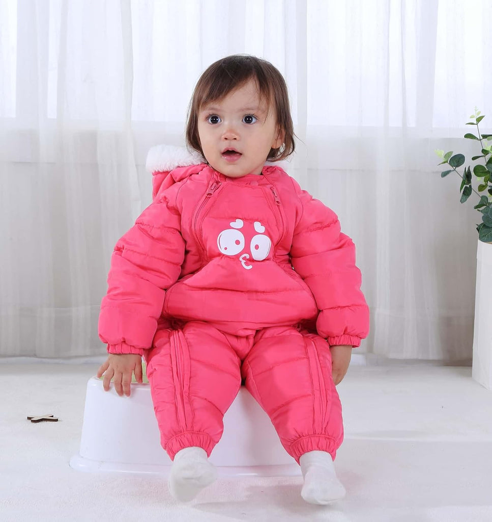 Baby Boy Snowsuit Infant Girl Winter Clothes Toddler Jumpsuit Coat Jacket Outfit Hoodied