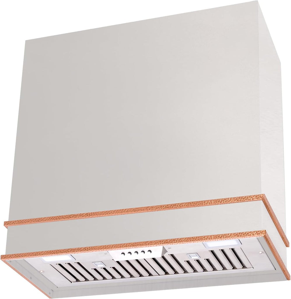 30 Inch Copper Wall Mount Range Hood Ducted