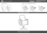 Paladin Home Theater Seating, Heat & Massage, Powered Headrest, Powered Lumbar, Italian Leather, Powered Recline