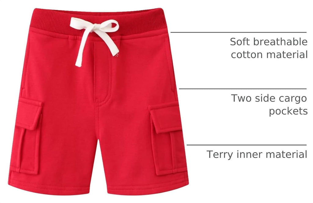 Tollder Kid Boys' Drawstring Cargo Shorts