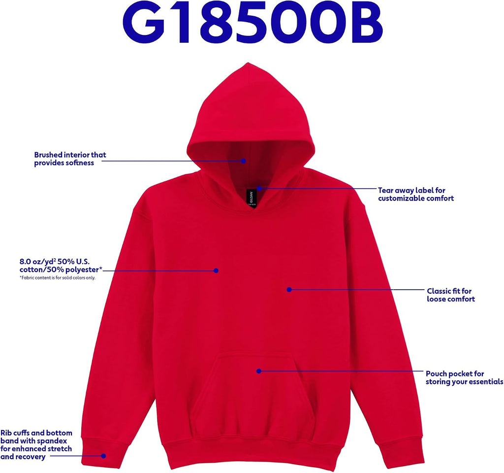 Youth Hoodie Sweatshirt, Style G18500B