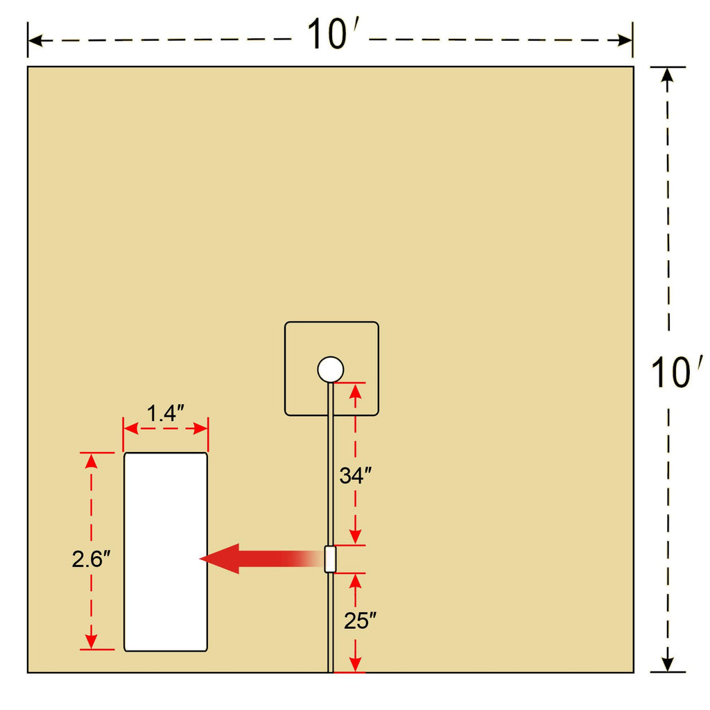 Replacement 10' x 10' Canopy 8 Rib (Beige)