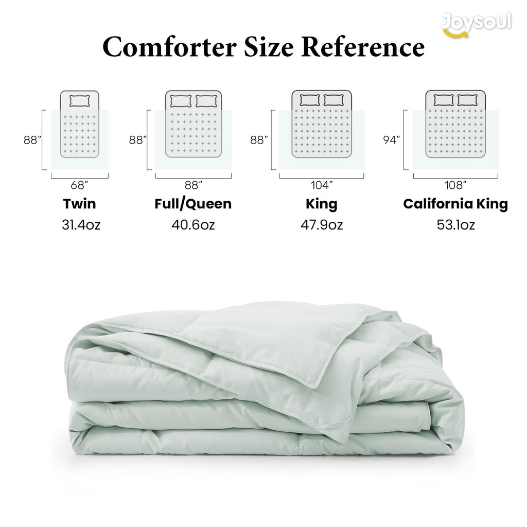 Lightweight Down Comforter Twin Size for Hot Sleepers