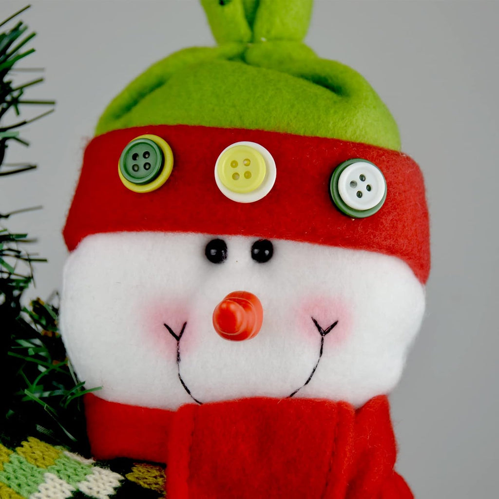 Christmas Tree Topper Snowman,Unique Holiday Xmas Decorations Funny Home Decor,Also Be Used As Curtain Tie and Hugger