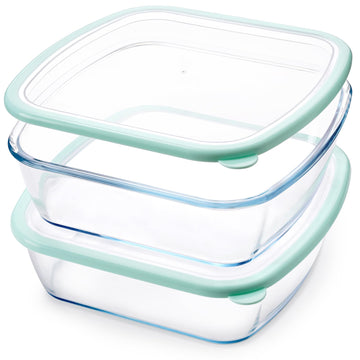 9 x 9 Glass Baking Dish with Lid 2 Pack, Square Baking Pan, Glass Casserole Dish for Oven Dishwasher Safe, Baking Pan