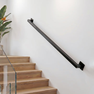 9FT Stair Railing Indoor Outdoor, 500LB Heavy-Duty Wall Mounted Handrail