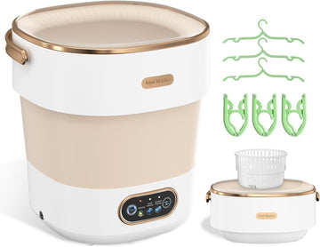 Portable Washing Machine, Folding 20L Mini Washer and Spin-Dryer,3 Cleaning Modes Small Compact Laundry Machine of