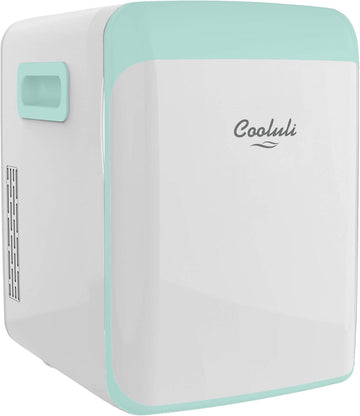 15L Mini Fridge for Bedroom - Car, Office Desk & College Dorm Room - 12V Portable Cooler & Warmer for Food, Drinks