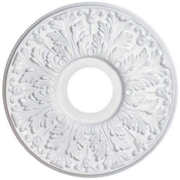 15-1/2-Inch Victorian White Finish Ceiling Medallion