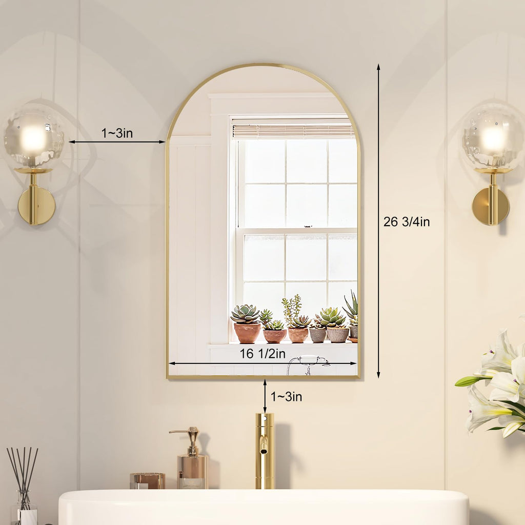 Recessed Medicine Cabinet, Arched Medicine Cabinet with Mirror