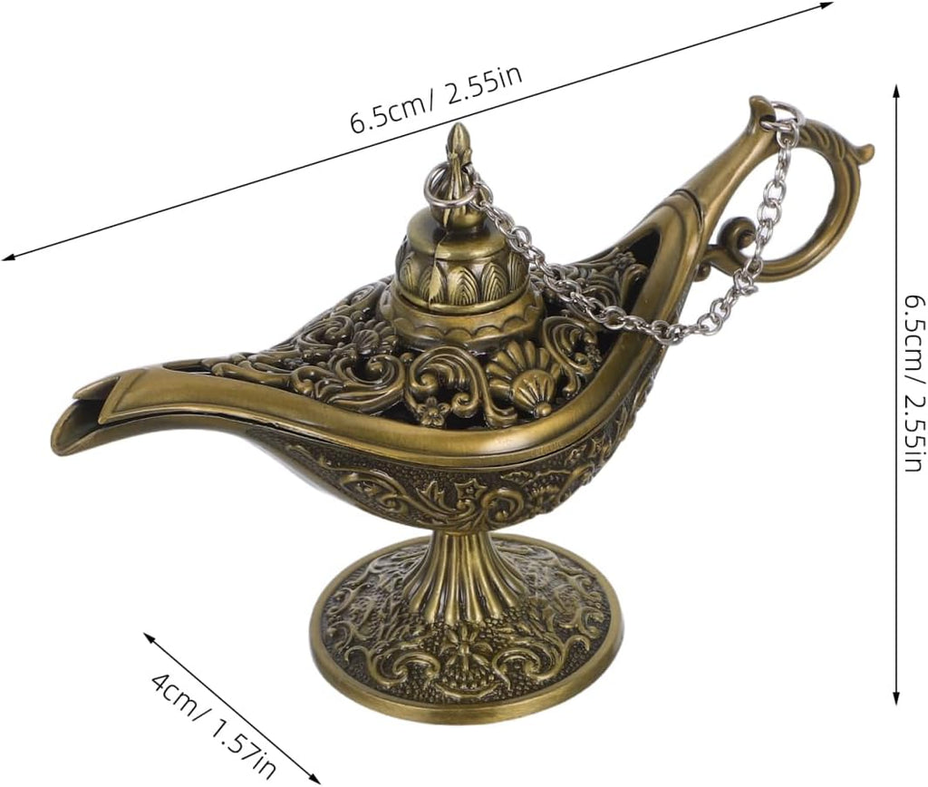 Incense Burner Metal Aroma Furnace Desktop Adornment Incense Stick Holder Decor Photography Prop Halloween Costume