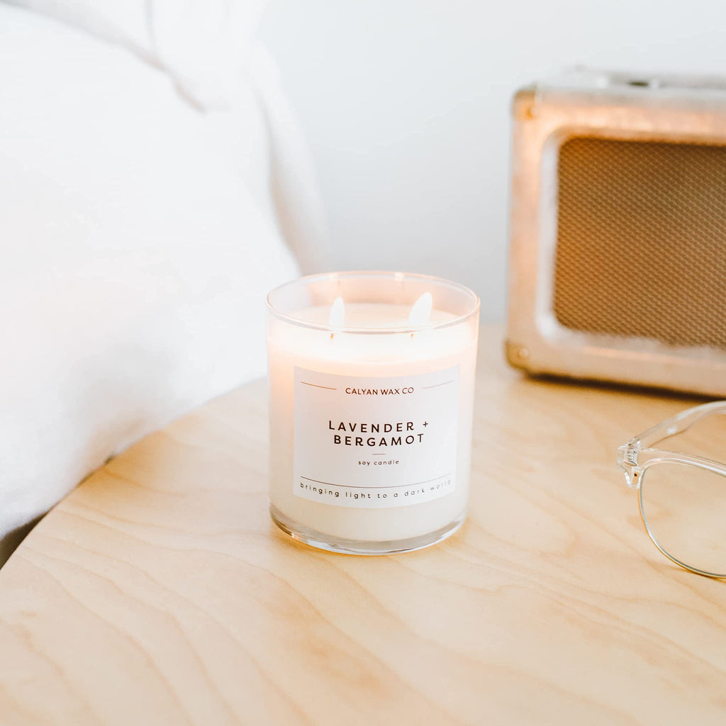 Lavender & Bergamot 2 Wick Scented Candle - 37 Hour Burn