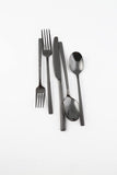 Silversmiths Beacon Flatware Set, 18/0 Stainless Steel, Dishwasher Safe, Flatware Collection, Black Sand Mirror