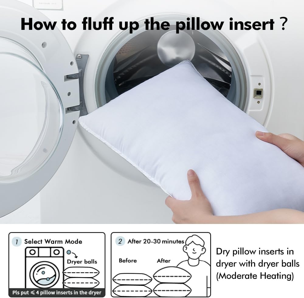 14x36 Inch Synthetic Down Alternative Lumbar Pillow Insert