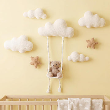 7 Pcs Teddy Bear Nursery Wall Decor Swing Bear Nursery Wall Art