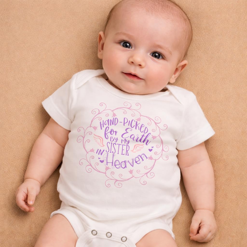 Handpicked By My Sister in Heaven Onesie/Bodysuit