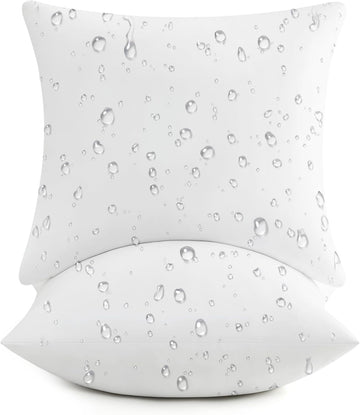 22x22 Outdoor Pillow Inserts, Down Alternative Filling - Set of 2