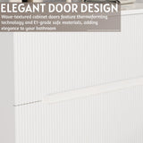 30" Floating Bathroom Vanity with Ceramic Sink - Wall Mounted Vanity Cabinet
