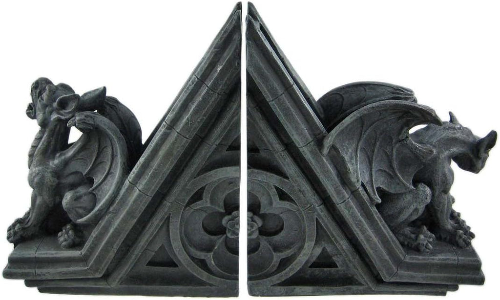 Gothic Gargoyle Sculptural Bookends Book Ends