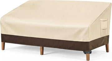Patio Sofa Cover 3-Seater & Outdoor Couch Cover Waterproof | Heavy Duty 600D Oxford Patio Outdoor Furniture Covers