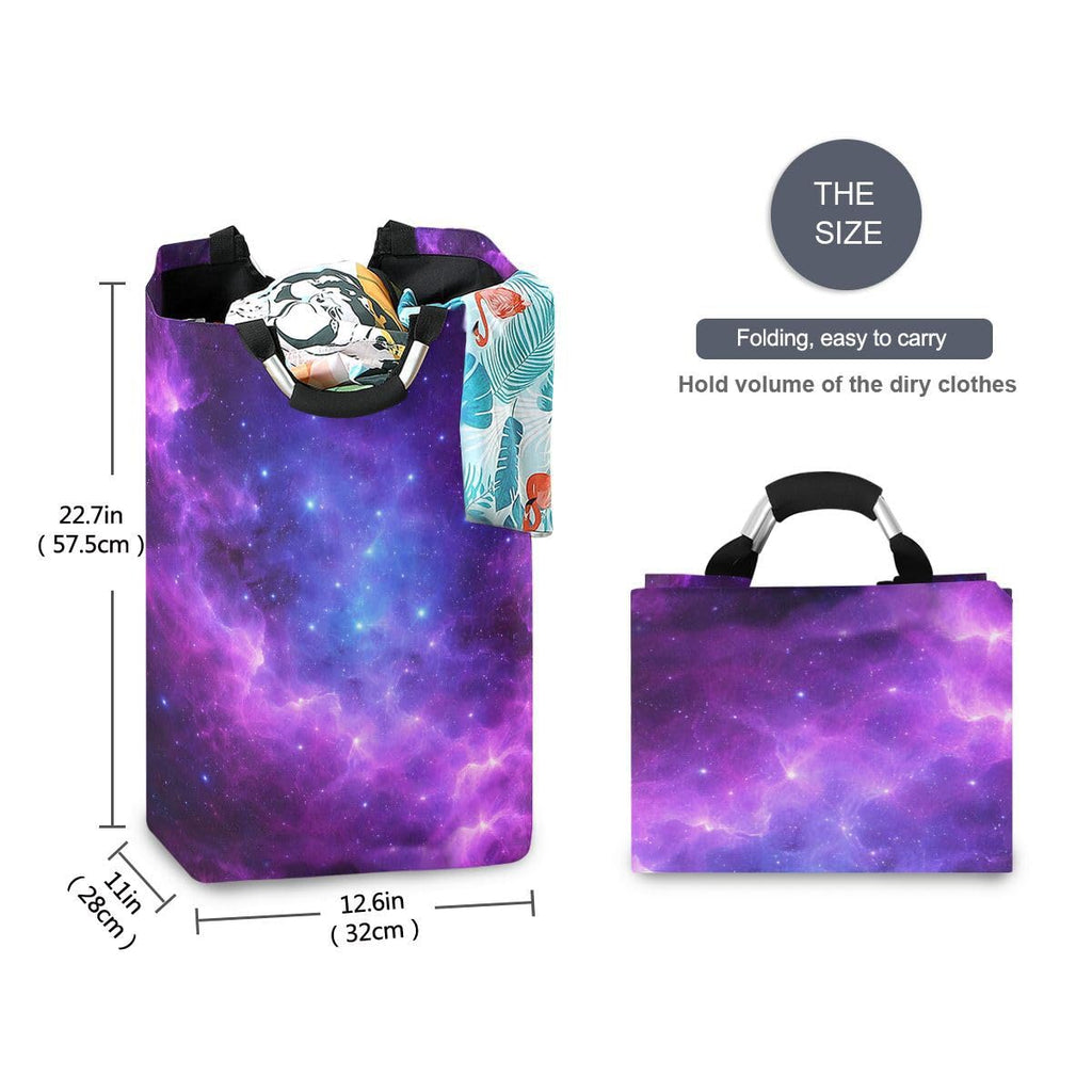 Laundry Hamper Bucket Collapses Laundry Basket Universe Galaxy Nebula Space Washing Bin Organizer Nursery Storage