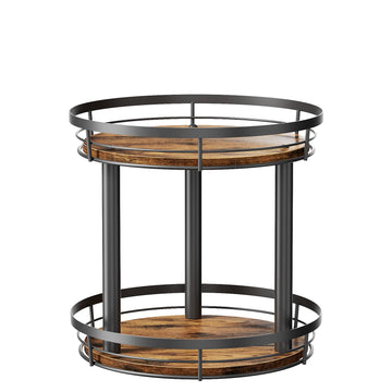 Rotating Spice Rack Lazy Susan Seasoning Organizer for Cabinet Kitchen