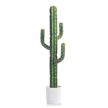 Artificial Cactus Tree 4FT - Realistic Artificial Cactus Plant Indoor & Outdoor, Large Faux Cactus Plant, Durable and