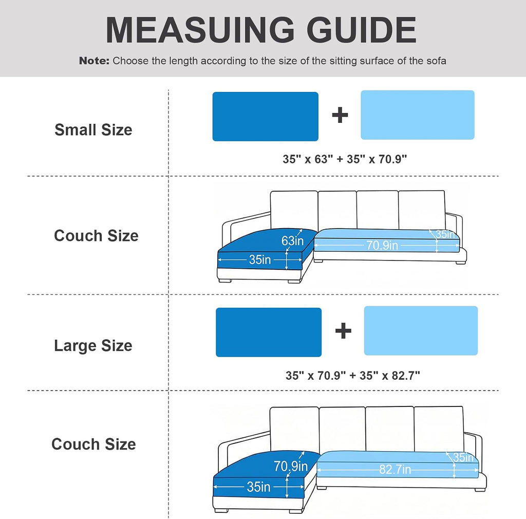 2 Pack Waterproof Couch Cover for Dogs for Sectional Sofa