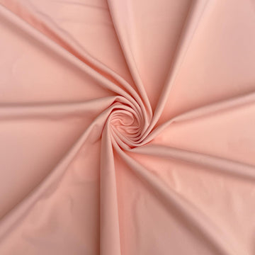 Pale Pink Nylon Spandex Fabric, Matte Swimsuit Activewear Fabric by The Yard, 80% Nylon, 20% Spandex, 4-Way Stretch