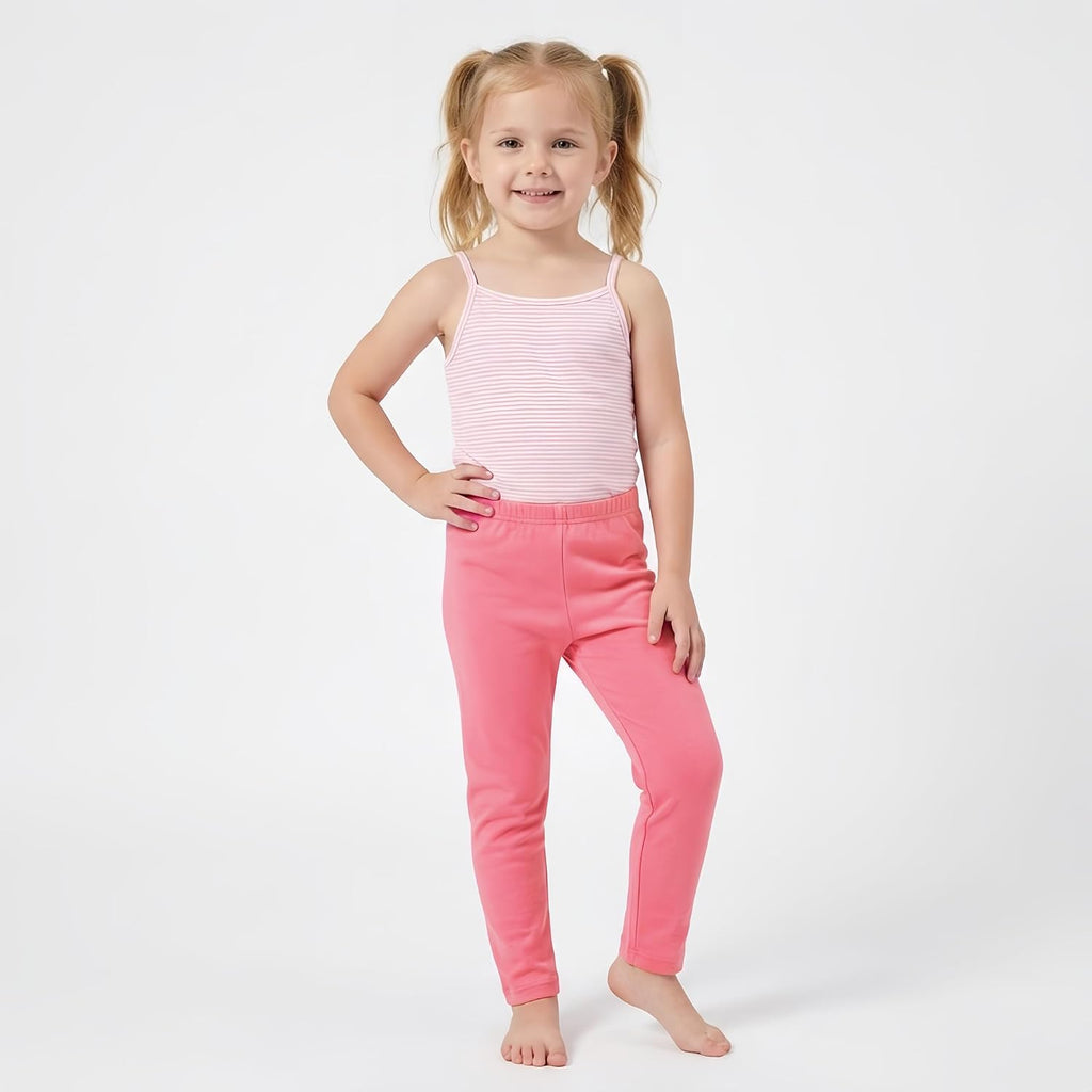 Toddler Girls' Soft Cotton Pants, Pack Leggings