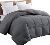 Premium 2100 Series King Comforter All Season Breathable Grey Comforter Soft 4D Spiral Fiber Quilted