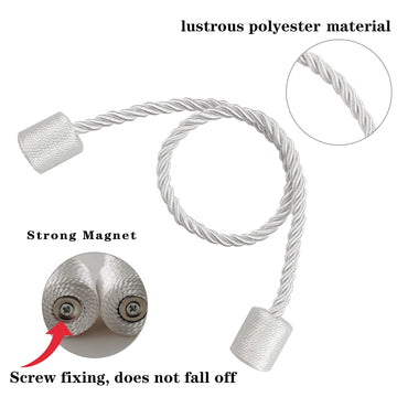 Magnetic Curtain Tiebacks Holdbacks Decorative Tie Backs for Windows