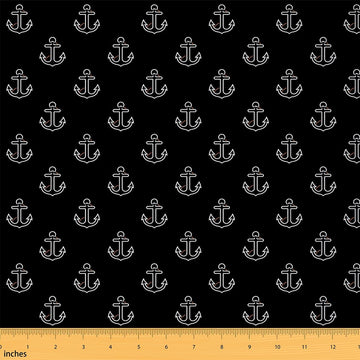 Anchor Nautical Fabric By The Yard