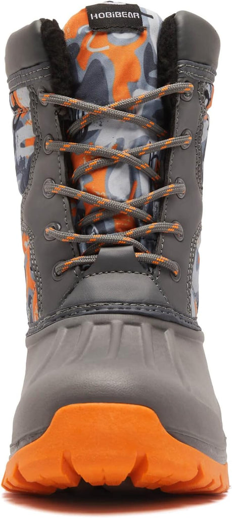 Boys' Waterproof Winter Snow Boots with Insulation for Cold Weather