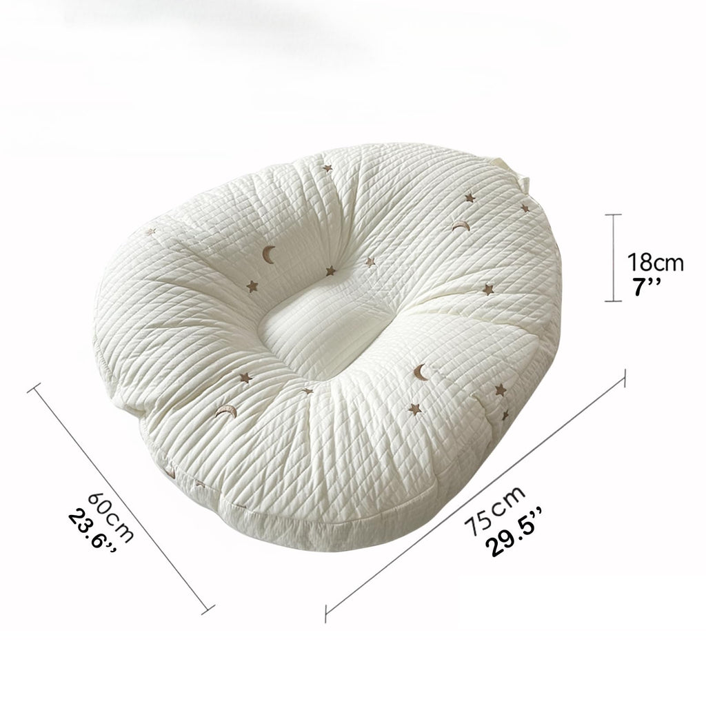 Lounge Pillow with Cotton Cover, Floor Pillow with Handle