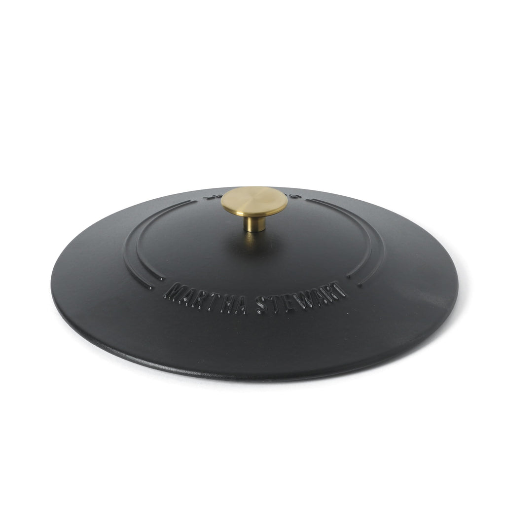 Gatwick Enameled Cast Iron Braiser with Lid, 3.5-Quart Braiser Pan for Stovetop & Oven, Cast Iron Braising Pan
