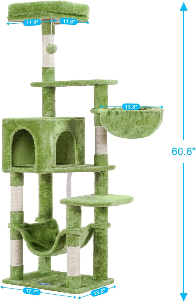 Cat Tree, Multi-Level Sisal Covered Scratching Posts