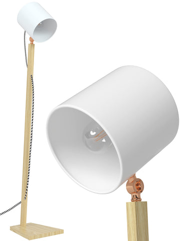 Wood Floor Lamp Standing Reading Light - Crius Series