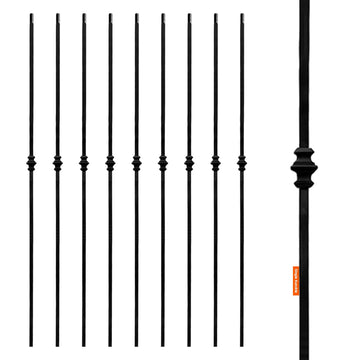 10pcs 44" Wrought Iron Balusters Single Knuckle Interior Spindles