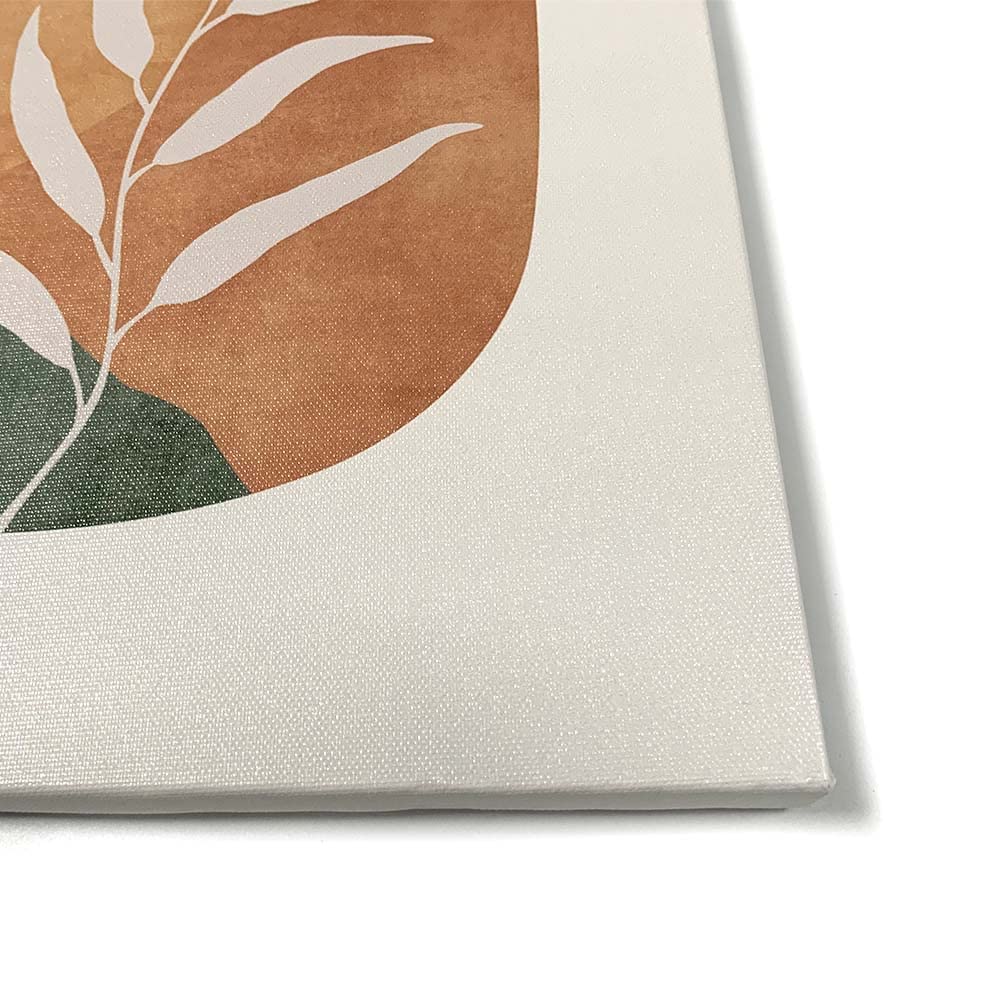 Boho Wall Art Prints Set of 3, Boho Wall Decor, Mid Century Modern Prints Sun Moon Leaf Mountain Canvas Wall